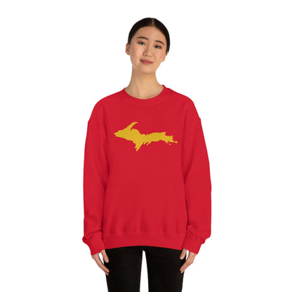 Michigan Upper Peninsula Sweatshirt (w/ Gold UP Outline) | Unisex Standard