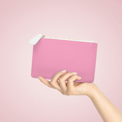 Michigan Upper Peninsula Mini Clutch Bag ('67 Caddie Pink w/ UP USA Flag Outline)