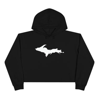 Michigan Upper Peninsula Cropped Hoodie (w/ UP Outline)