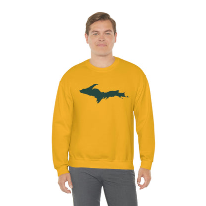 Michigan Upper Peninsula Sweatshirt (w/ Green UP Outline) | Unisex Standard