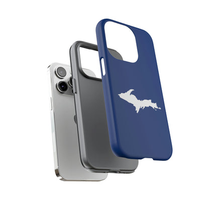 Michigan Upper Peninsula Tough Phone Case (Dearborn Blue w/ UP Outline) | Apple iPhone