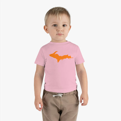 Michigan Upper Peninsula Infant T-Shirt (w/ Orange UP Outline) | Short Sleeve