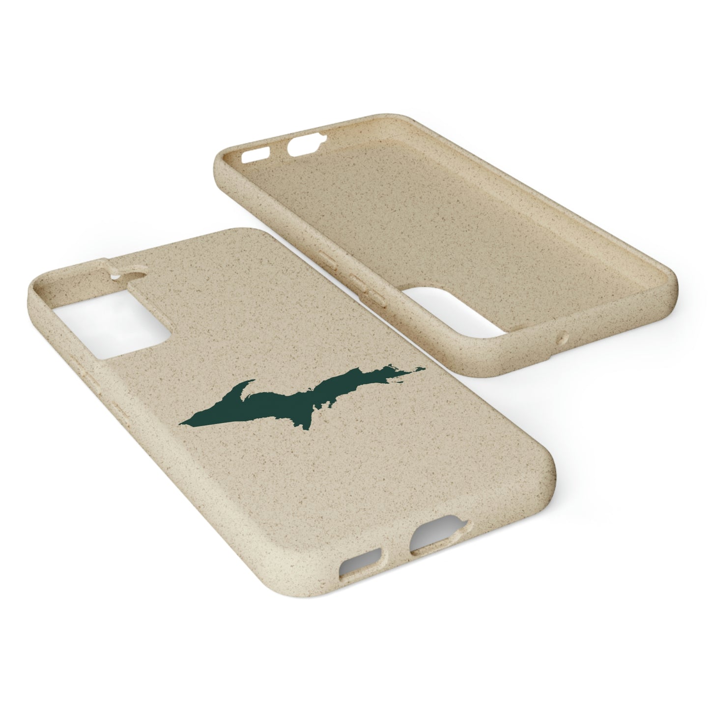 Michigan Upper Peninsula Biodegradable Phone Cases (w/ Green UP Outline) | Samsung Android