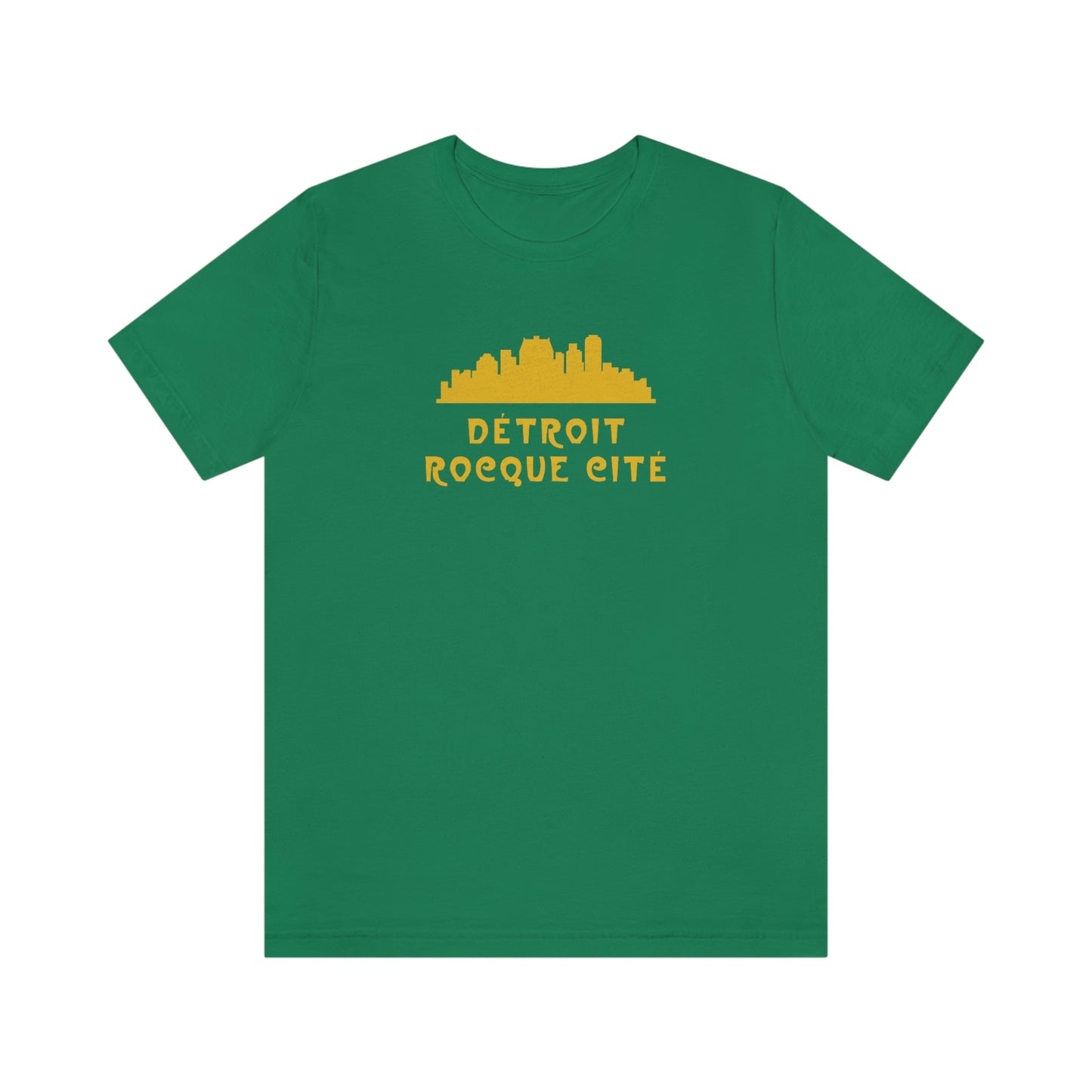 'Détroit Rocque Cité' with Skyline T-Shirt | Unisex Standard Fit