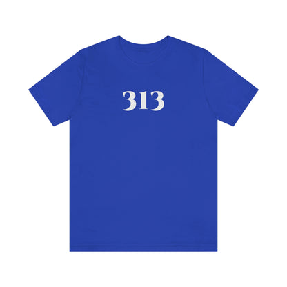 Detroit '313' T-Shirt (Roman Serif Font) | Unisex Standard Fit