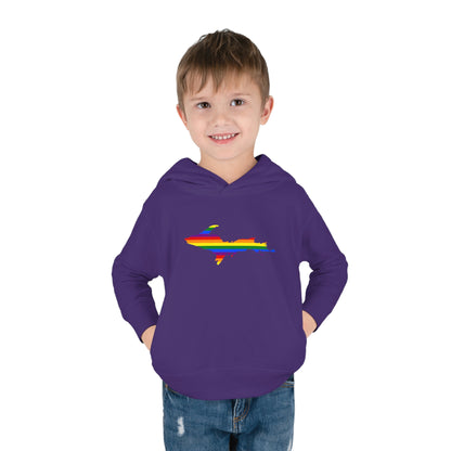 Michigan Upper Peninsula Hoodie (w/ UP Pride Flag Outline) | Unisex Toddler