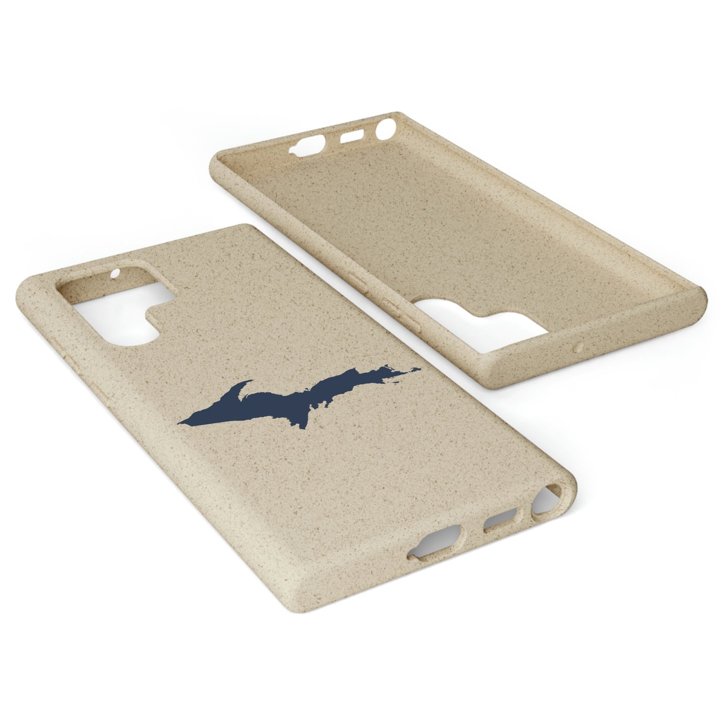 Michigan Upper Peninsula Biodegradable Phone Cases (w/ Navy UP Outline) | Samsung Android