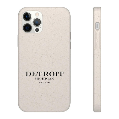 'Detroit Est. 1701' Phone Cases (Black Color) | Android & iPhone - Circumspice Michigan