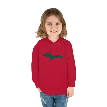 Michigan Upper Peninsula Hoodie (w/ Green UP Outline) | Unisex Toddler