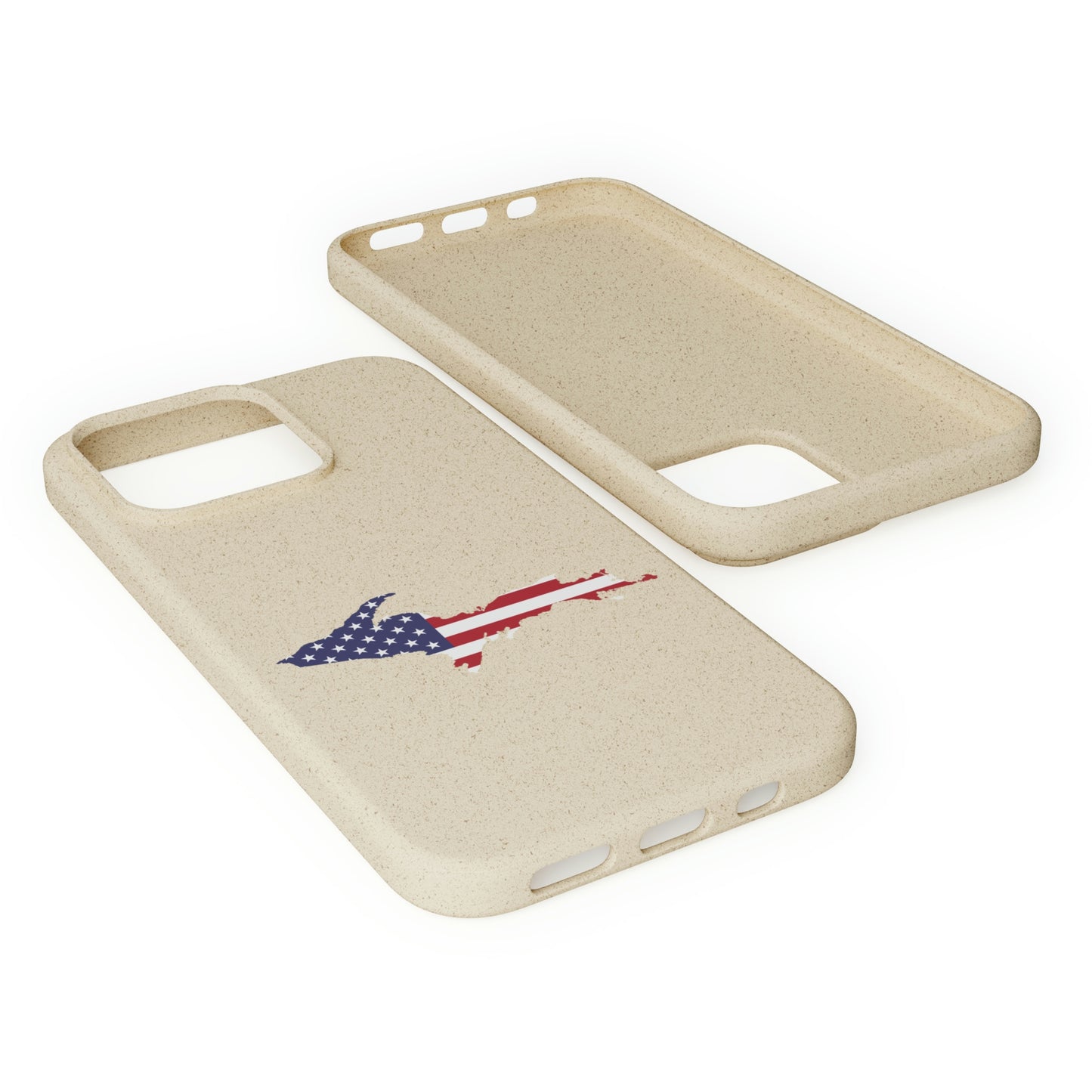 Michigan Upper Peninsula Biodegradable Phone Cases (w/ UP USA Flag Outline) | Apple iPhone