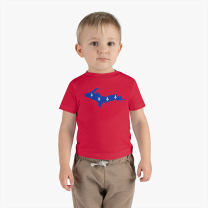 Michigan Upper Peninsula Infant T-Shirt (w/ UP Quebec Flag Outline) | Short Sleeve