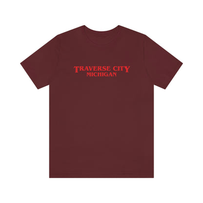 'Traverse City Michigan' ' T-Shirt (1980s Drama Parody) | Unisex Standard Fit