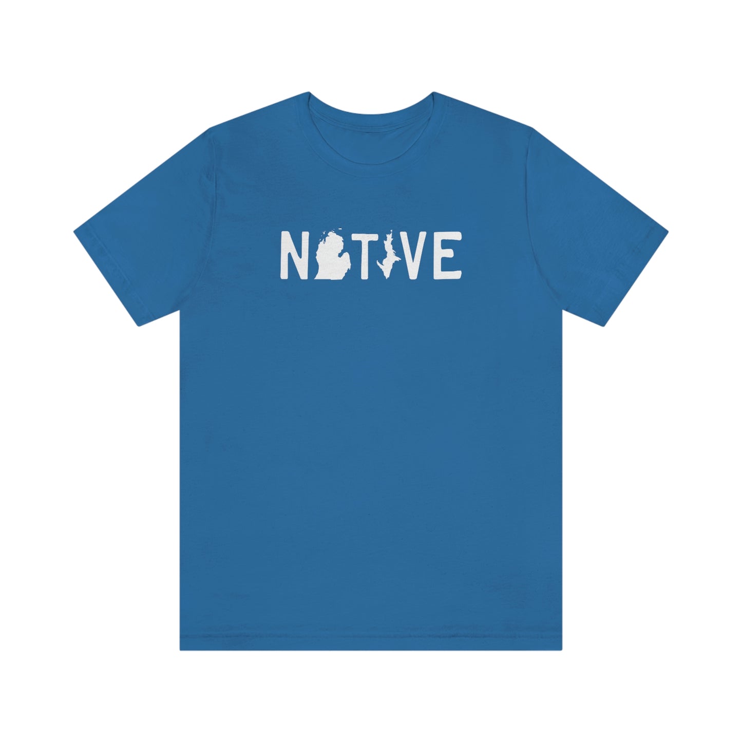 Michigan 'Native' T-Shirt (Licence Plate Font) | Unisex Standard Fit