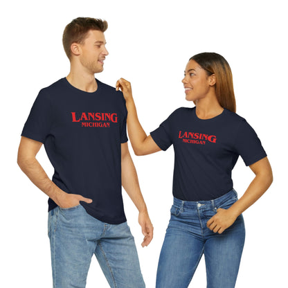 'Lansing Michigan' ' T-Shirt (1980s Drama Parody) | Unisex Standard Fit