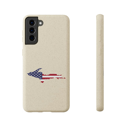 Michigan Upper Peninsula Biodegradable Phone Cases (w/ UP USA Flag Outline) | Samsung Android