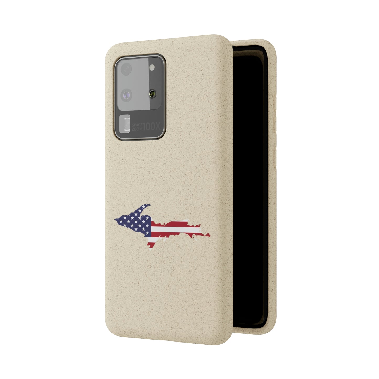 Michigan Upper Peninsula Biodegradable Phone Cases (w/ UP USA Flag Outline) | Samsung Android