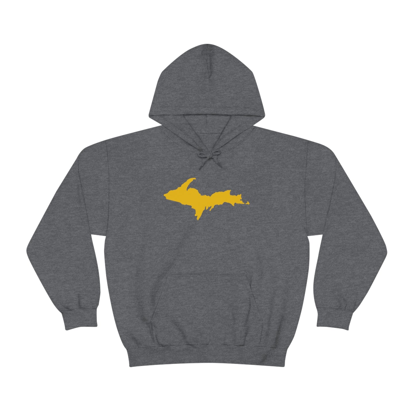 Michigan Upper Peninsula Hoodie (w/ Gold U.P. Outline) | Unisex Standard