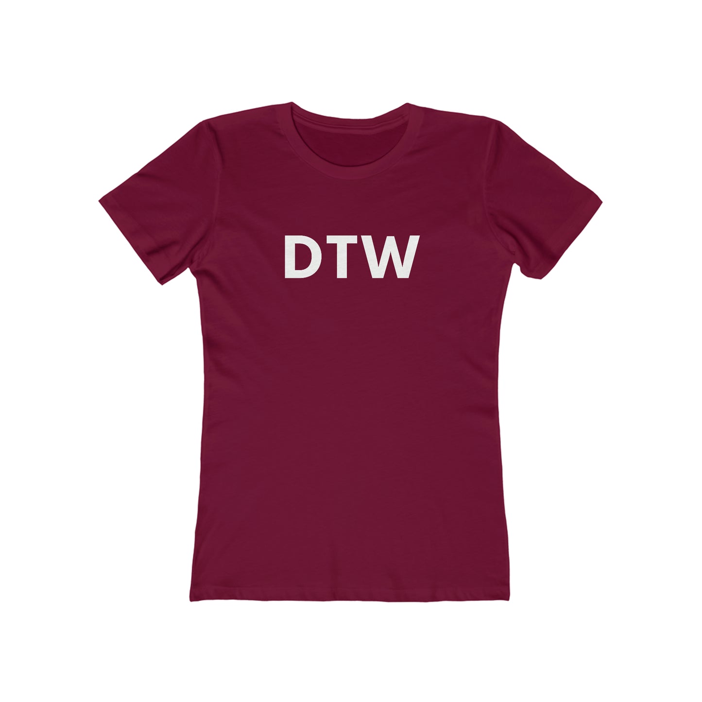 Detroit 'DTW' T-Shirt | Women's Boyfriend Cut