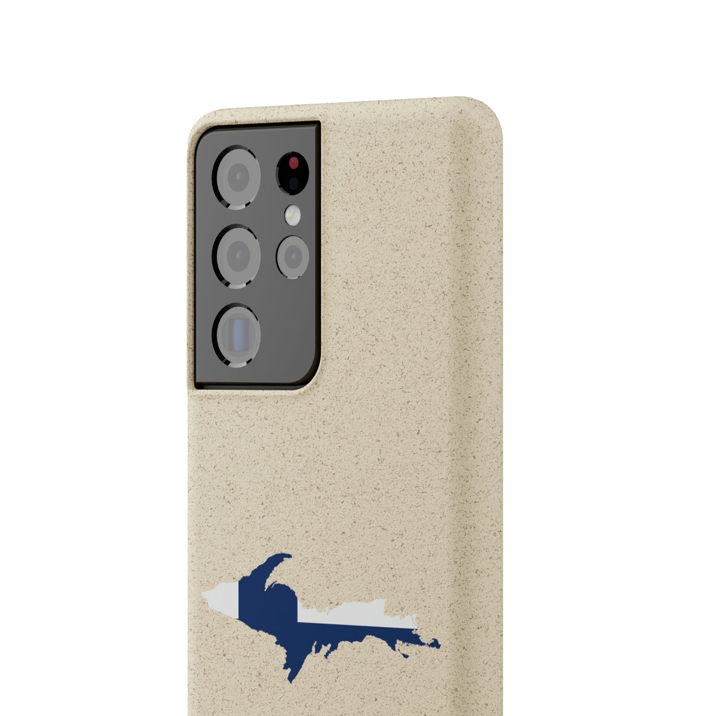 Michigan Upper Peninsula Biodegradable Phone Cases (w/ UP Finland Flag Outline) | Samsung Android