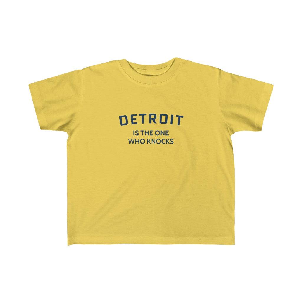 'Detroit is the One Who Knocks' ' T-Shirt | Toddler Short Sleeve - Circumspice Michigan