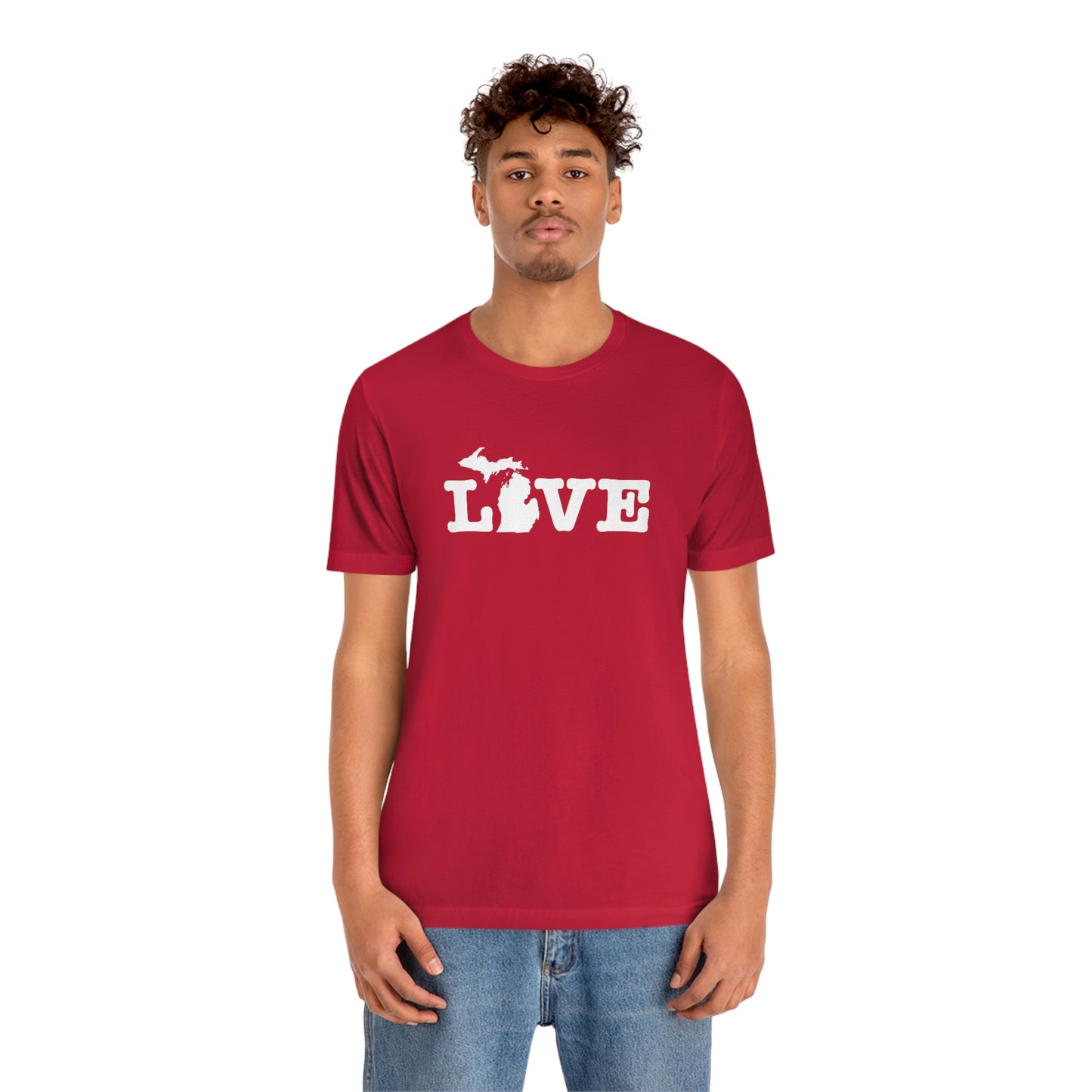 Michigan 'Love' T-Shirt (Typewriter Font) | Unisex Standard Fit