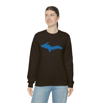 Michigan Upper Peninsula Sweatshirt (w/ Azure UP Outline) | Unisex Standard