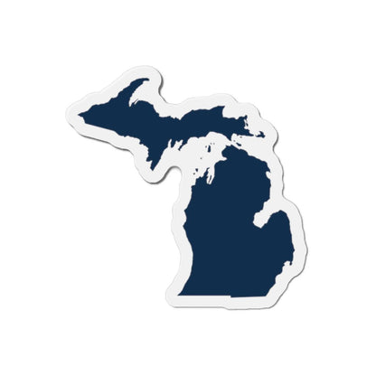 Michigan Outline Kiss-Cut Magnet | Navy Color - Circumspice Michigan