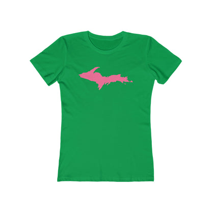 Upper Peninsula T-Shirt (w/ Pink UP Outline) | Women's Boyfriend Cut