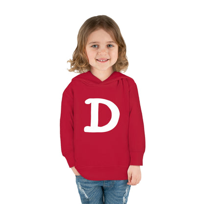 Detroit 'Old French D' Hoodie (White/Navy Full Body Outline) | Unisex Toddler