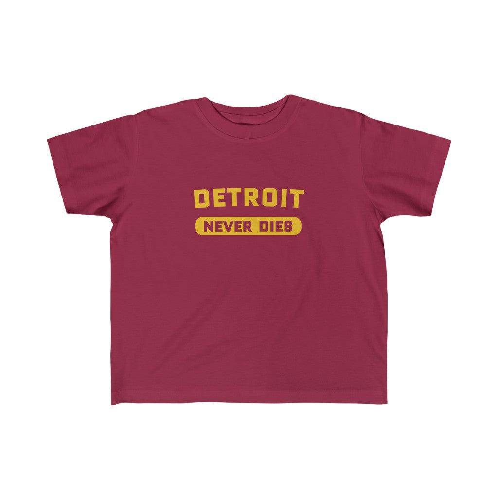 'Detroit Never Dies' ' T-Shirt | Toddler Short Sleeve - Circumspice Michigan