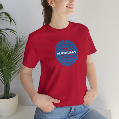 'Michigan' T-Shirt (Retro Airline Parody)  | Unisex Standard Fit