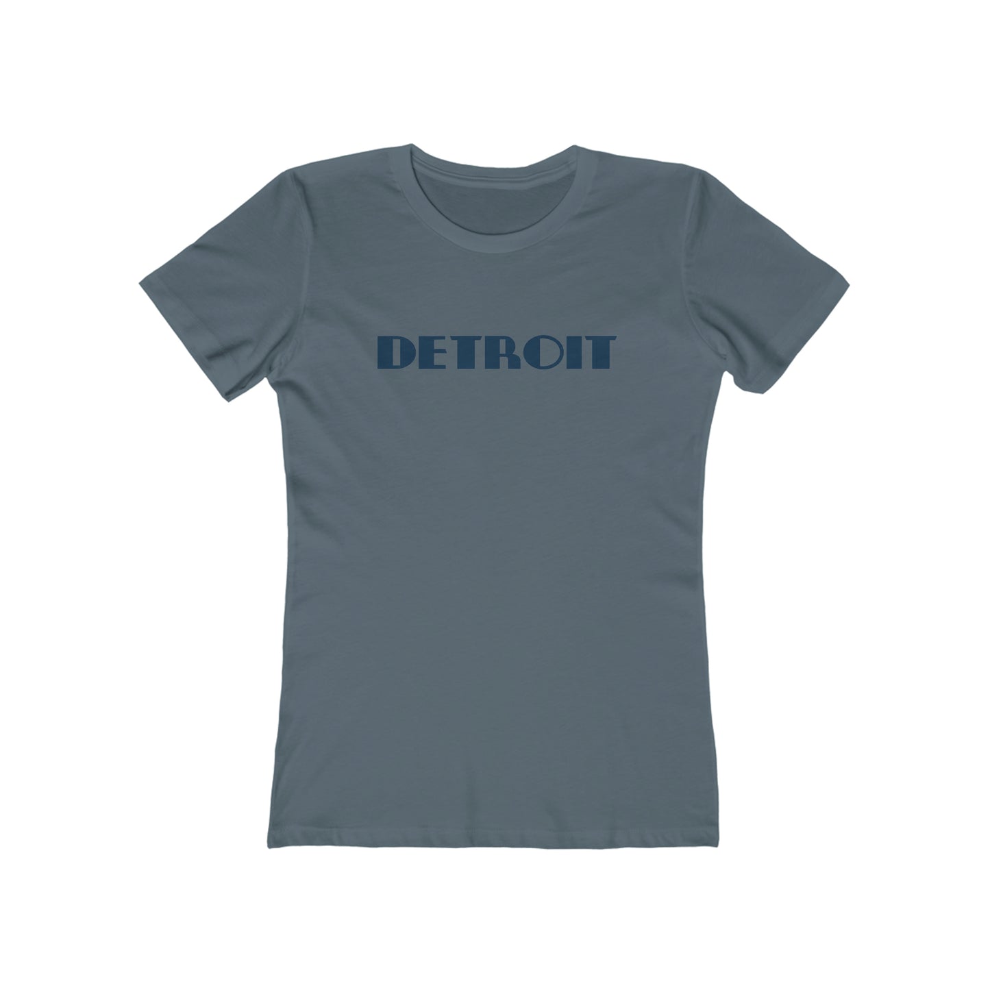 'Detroit' T-Shirt (Art Deco Font) | Women's Boyfriend Cut