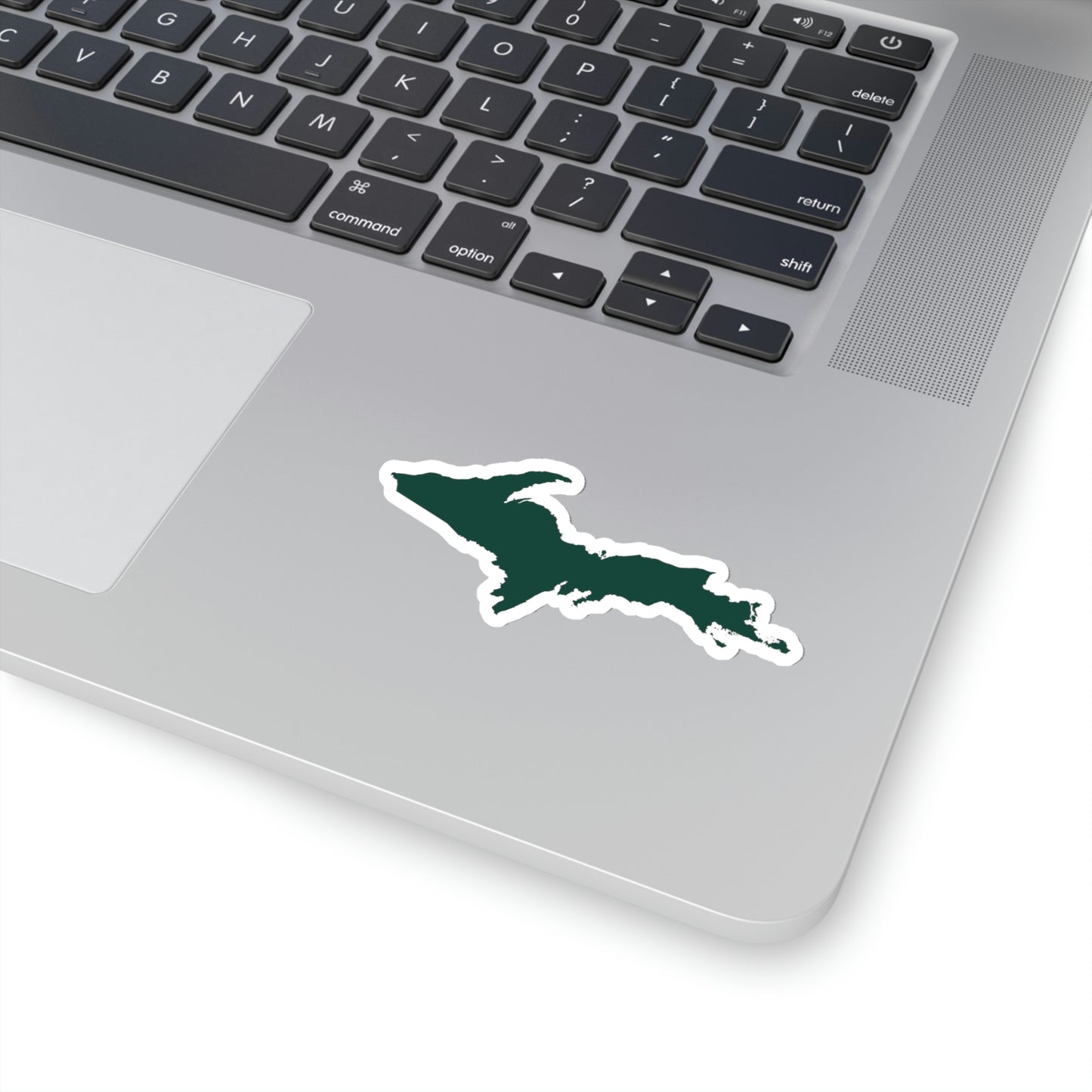 Michigan Upper Peninsula Kiss-Cut Sticker (w/ Green UP Outline)