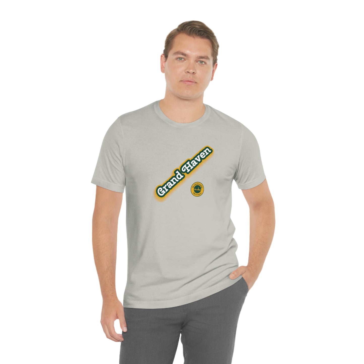 'Grand Haven - Authentically Michigan' Parody T-Shirt | Unisex Standard Fit