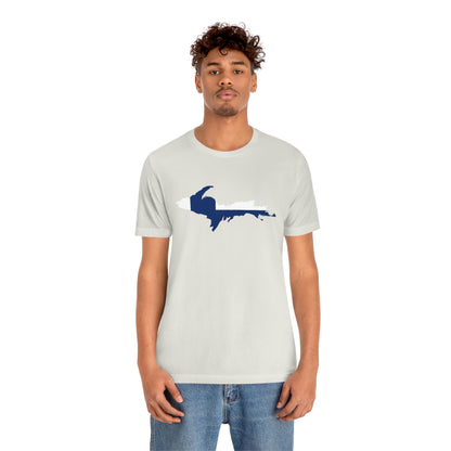 Michigan Upper Peninsula T-Shirt (w/ UP Finland Flag Outline) | Unisex Standard Fit