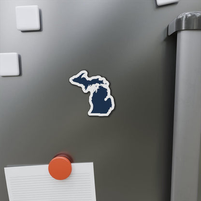 Michigan Outline Kiss-Cut Magnet | Navy Color - Circumspice Michigan