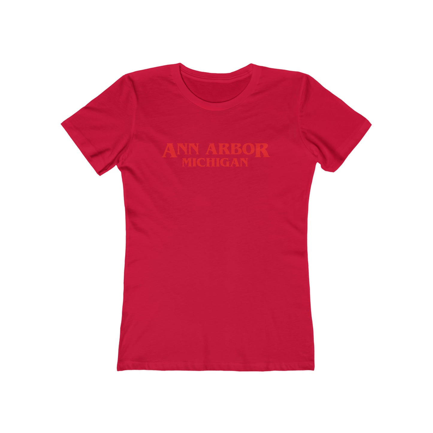 'Ann Arbor Michigan' T-Shirt (1980's Drama Parody) | Women's Boyfriend Cut