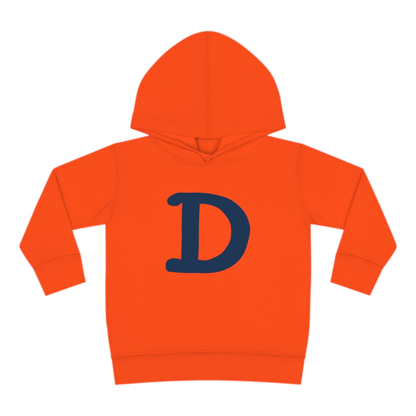 Detroit 'Old French D' Hoodie (White/Navy Full Body Outline) | Unisex Toddler