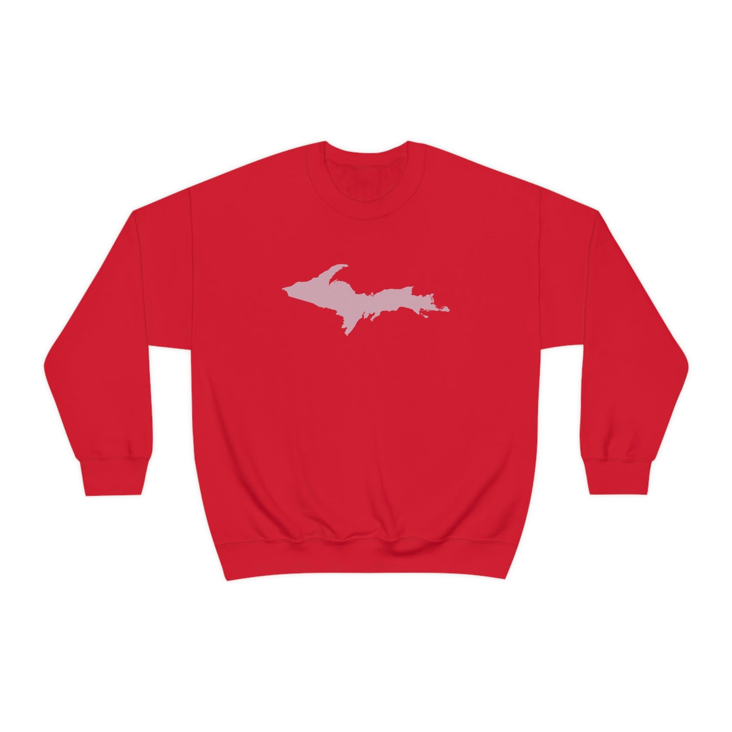 Michigan Upper Peninsula Sweatshirt (w/ Pink UP Outline) | Unisex Standard