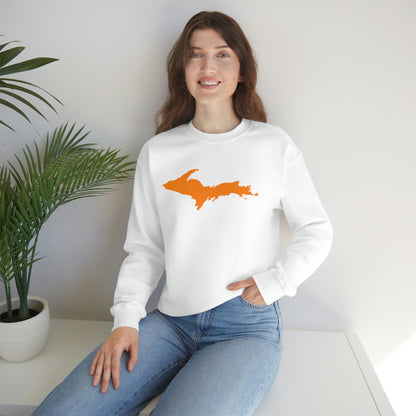 Michigan Upper Peninsula Sweatshirt (w/ Orange UP Outline) | Unisex Standard