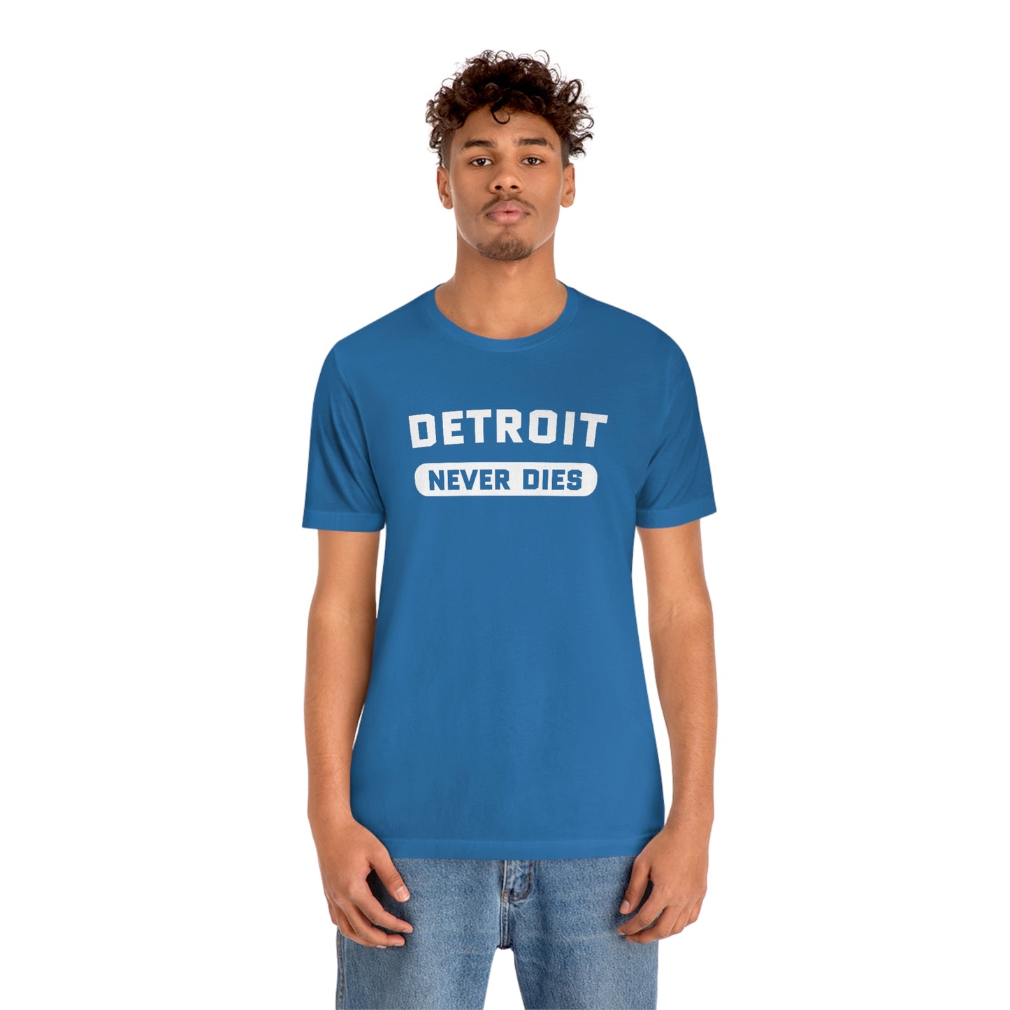 'Detroit Never Dies' T-Shirt | Unisex Standard Fit