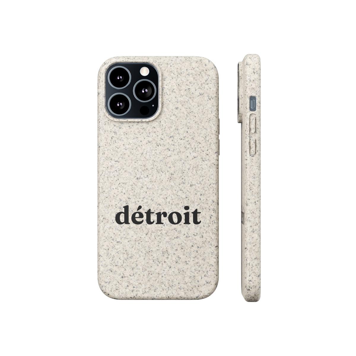 'Détroit' Phone Cases (Old Style Serif Font) | Android & iPhone - Circumspice Michigan