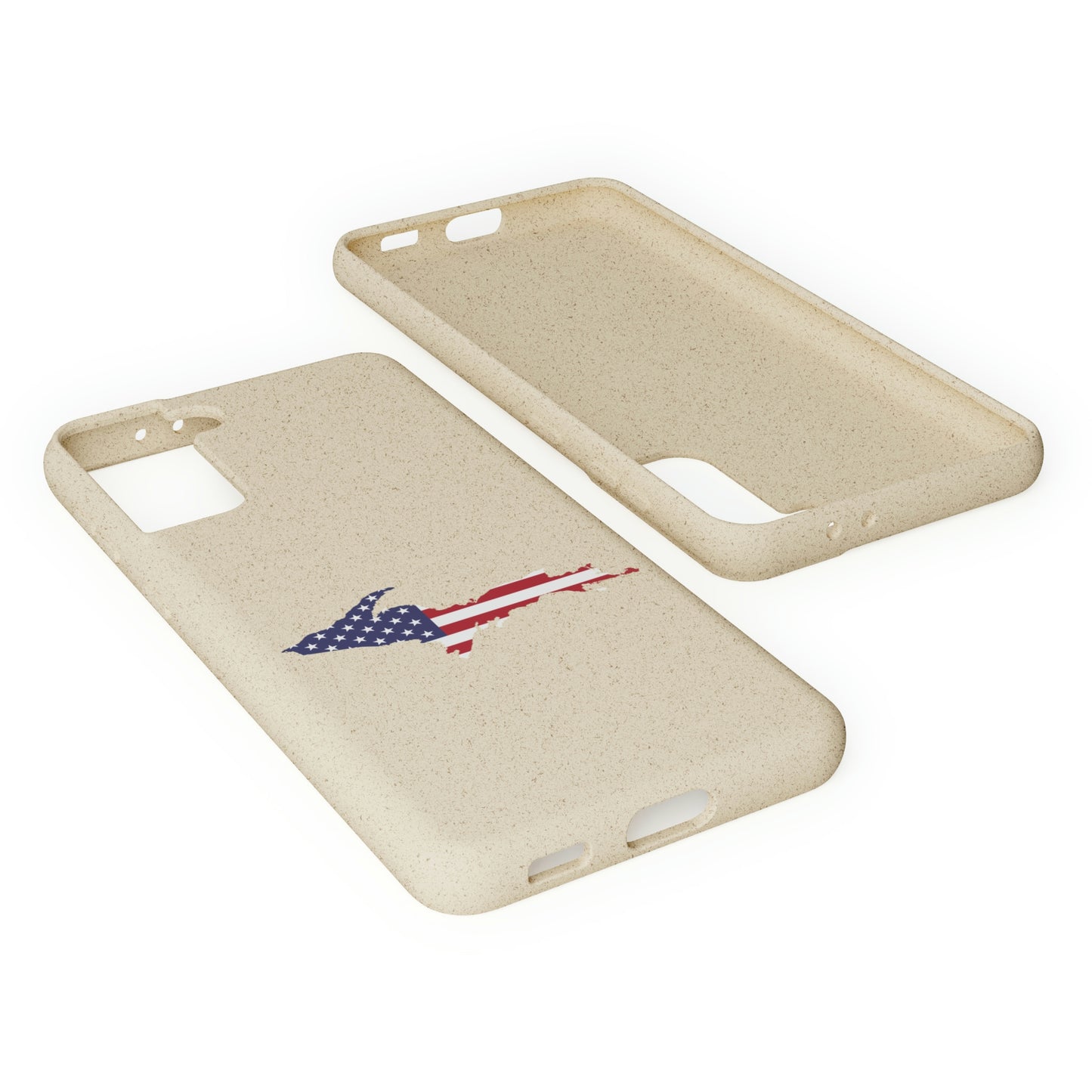 Michigan Upper Peninsula Biodegradable Phone Cases (w/ UP USA Flag Outline) | Samsung Android