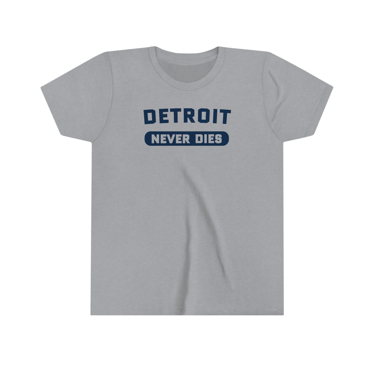 'Detroit Never Dies' T-Shirt | Youth Short Sleeve