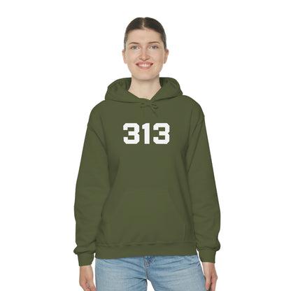 Detroit '313' Hoodie (Athletic Font) | Unisex Standard