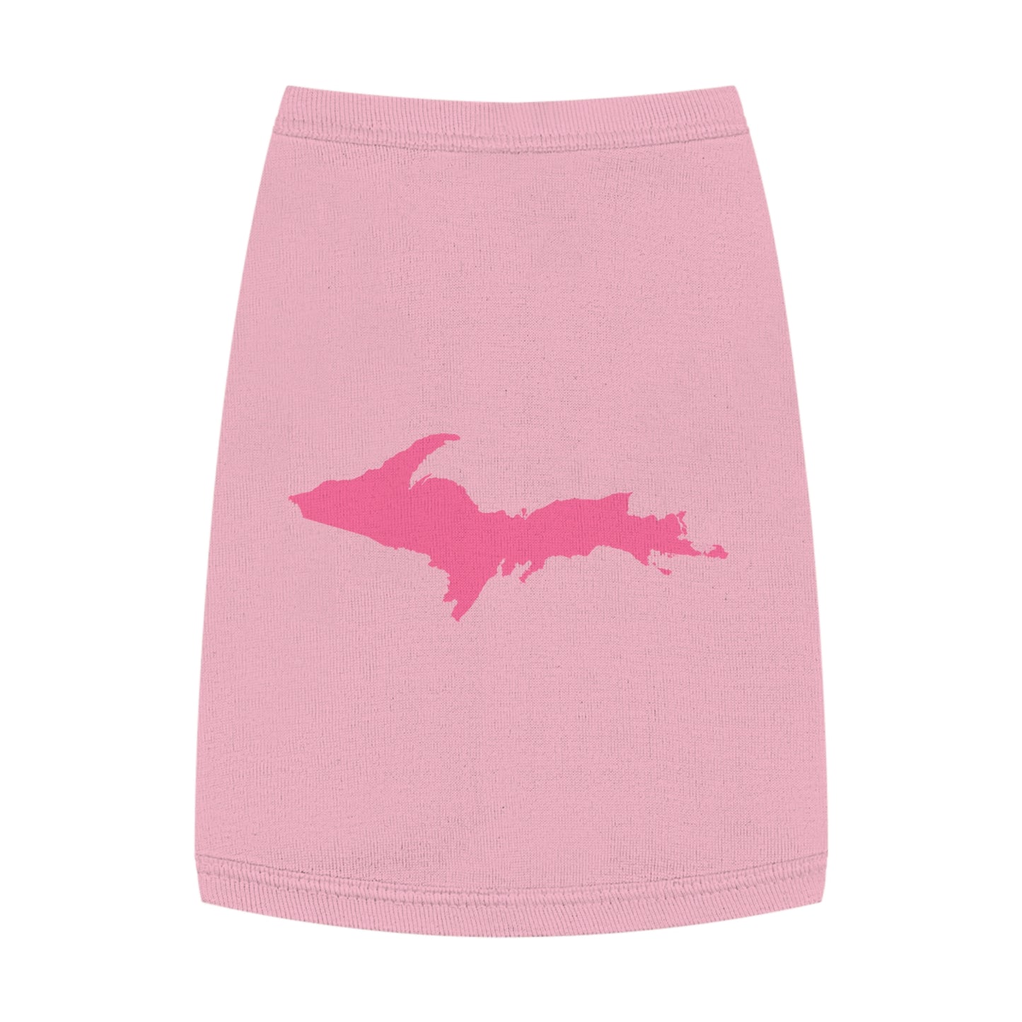 Michigan Upper Peninsula Pet Tank Top (w/ Pink UP Outline)