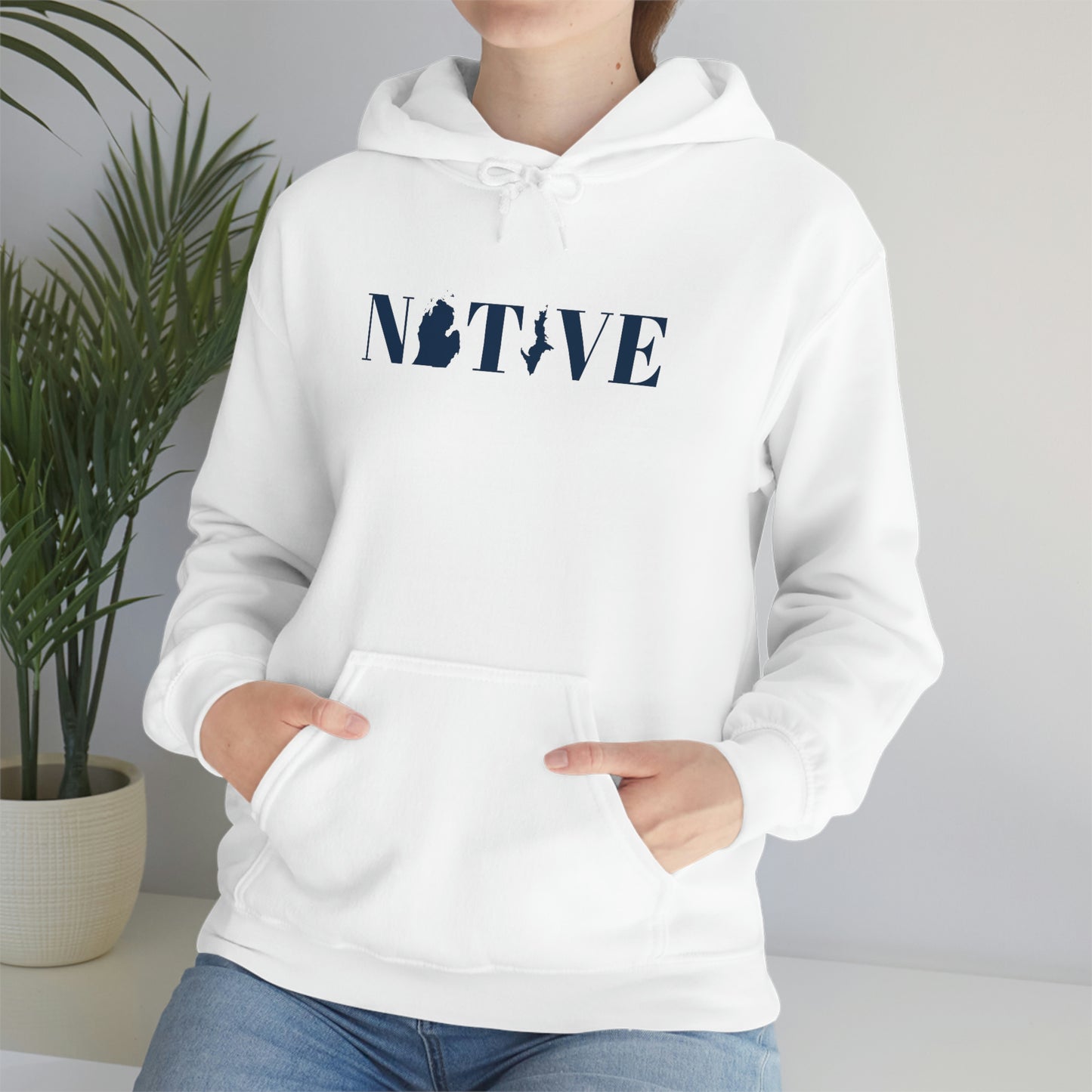 Michigan 'Native' Hoodie (Didone Font) | Unisex Standard