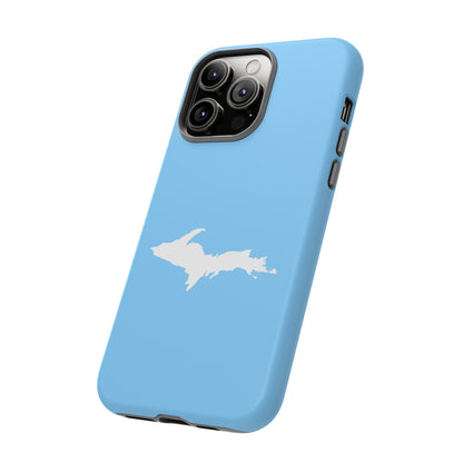 Michigan Upper Peninsula Tough Phone Case (McNamera Blue w/ UP Outline) | Apple iPhone