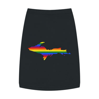 Michigan Upper Peninsula Pet Tank Top (w/ UP Pride Flag Outline)