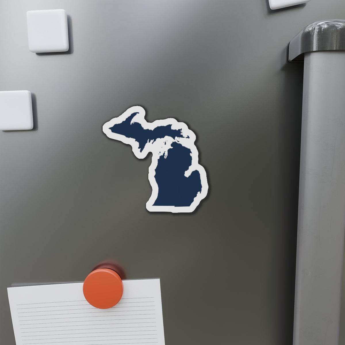 Michigan Outline Kiss-Cut Magnet | Navy Color - Circumspice Michigan